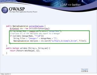 LDAP	
  =>	
  beEer
132
Friday, June 28, 13
 