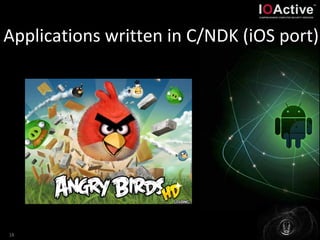 Applications written in C/NDK (iOS port)
18
 