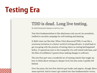 Testing Era
 