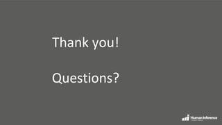 Thank you!
Questions?
 