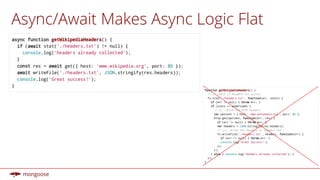 Async/Await Makes Async Logic Flat
 