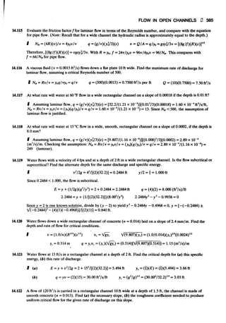 Fluid mechanics and hydraulics: SOLVED PROBLEMS