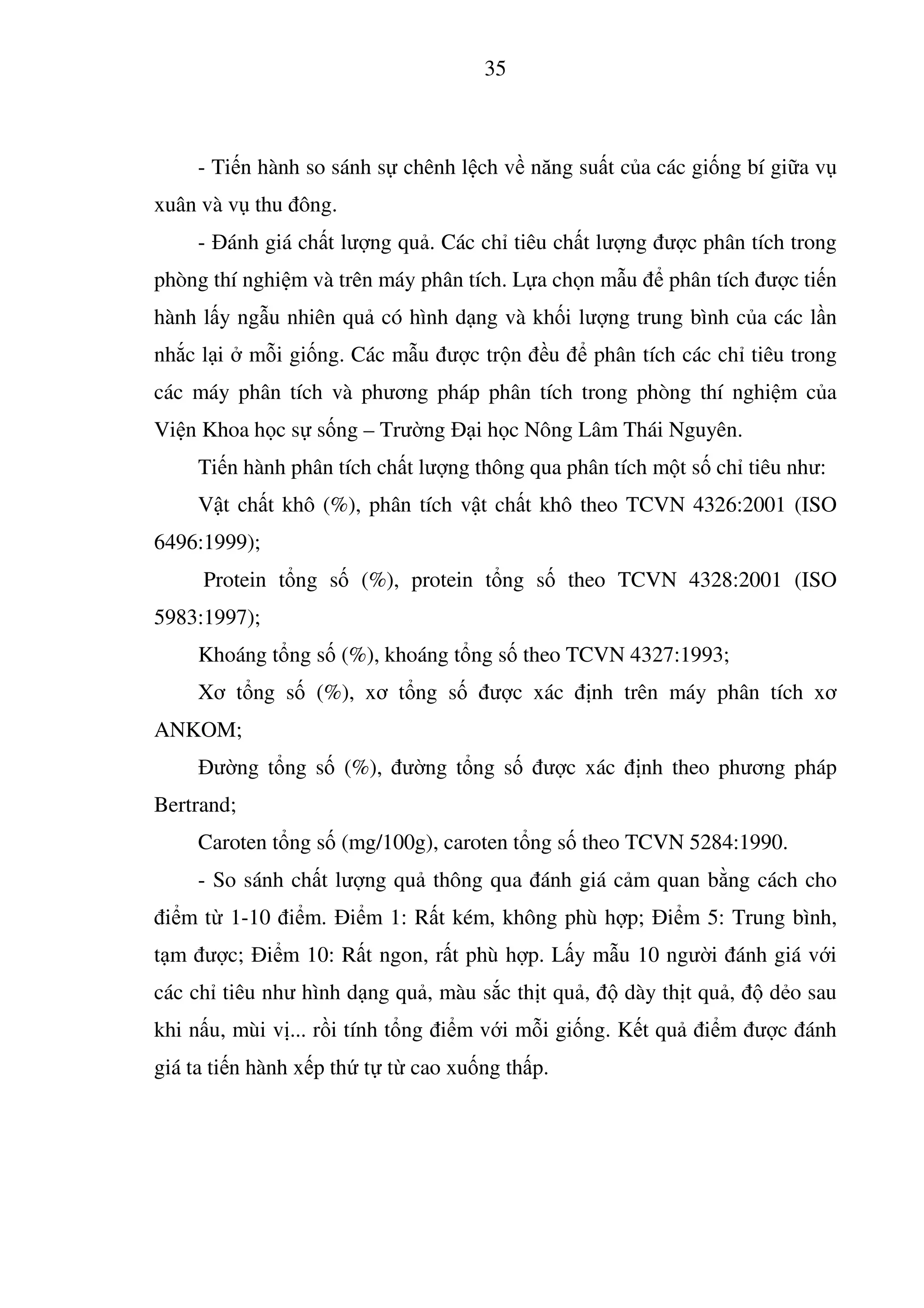 Nghiên Cứu Đặc Điểm Sinh Trưởng, Năng Suất Và Chất Lượng Của Một Số Giống Bí Đỏ Trồng Tại Trường Đại Học Nông Lâm Thái Nguyên