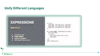 #MDBLocal
Unify Different Languages
 