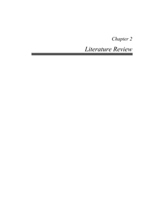 Chapter 2 
Literature Review  