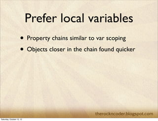 Tip #3
Reduce the work done
in loops

 