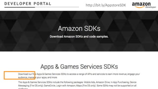 D E V E L O P E R P O RTA L http://bit.ly/AppstoreSDK
 