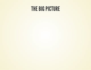 THE BIG PICTURE
 