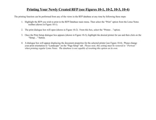 RFP Database User Manual for Sales