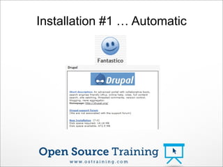 Installation #1 … Automatic
 
