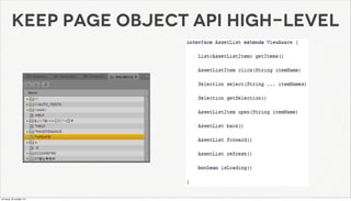 Acceptance Testing of Web UI