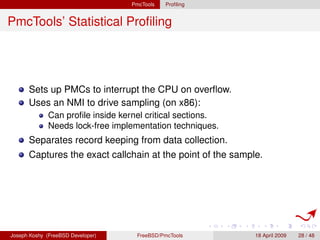 Overview of FreeBSD PMC Tools