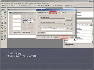 Data Connection using ADO DC
