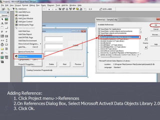 Data Connection using ADO DC