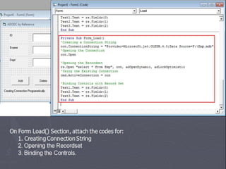Data Connection using ADO DC