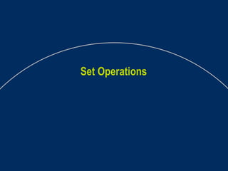 Set Operations 