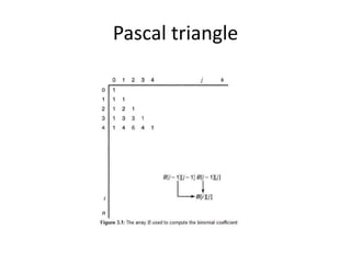 Pascal triangle
 