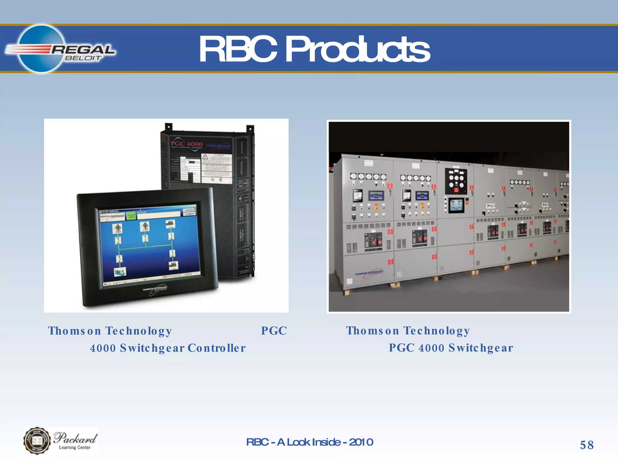 Thomson Technology  PGC 4000 Switchgear Controller Thomson Technology  PGC 4000 Switchgear RBC Products 