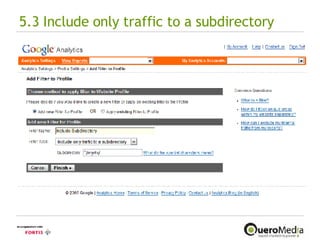 5.3 Include only traffic to a subdirectory  