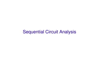 Spring 2011 ECE 331 - Digital System Design 11
Sequential Circuit Analysis
 