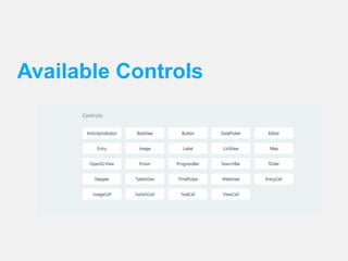 Available Controls 
 