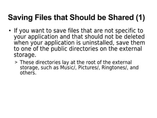 Android datastorage