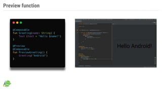 Preview function
 
