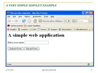 A VERY SIMPLE SERVLET EXAMPLE 