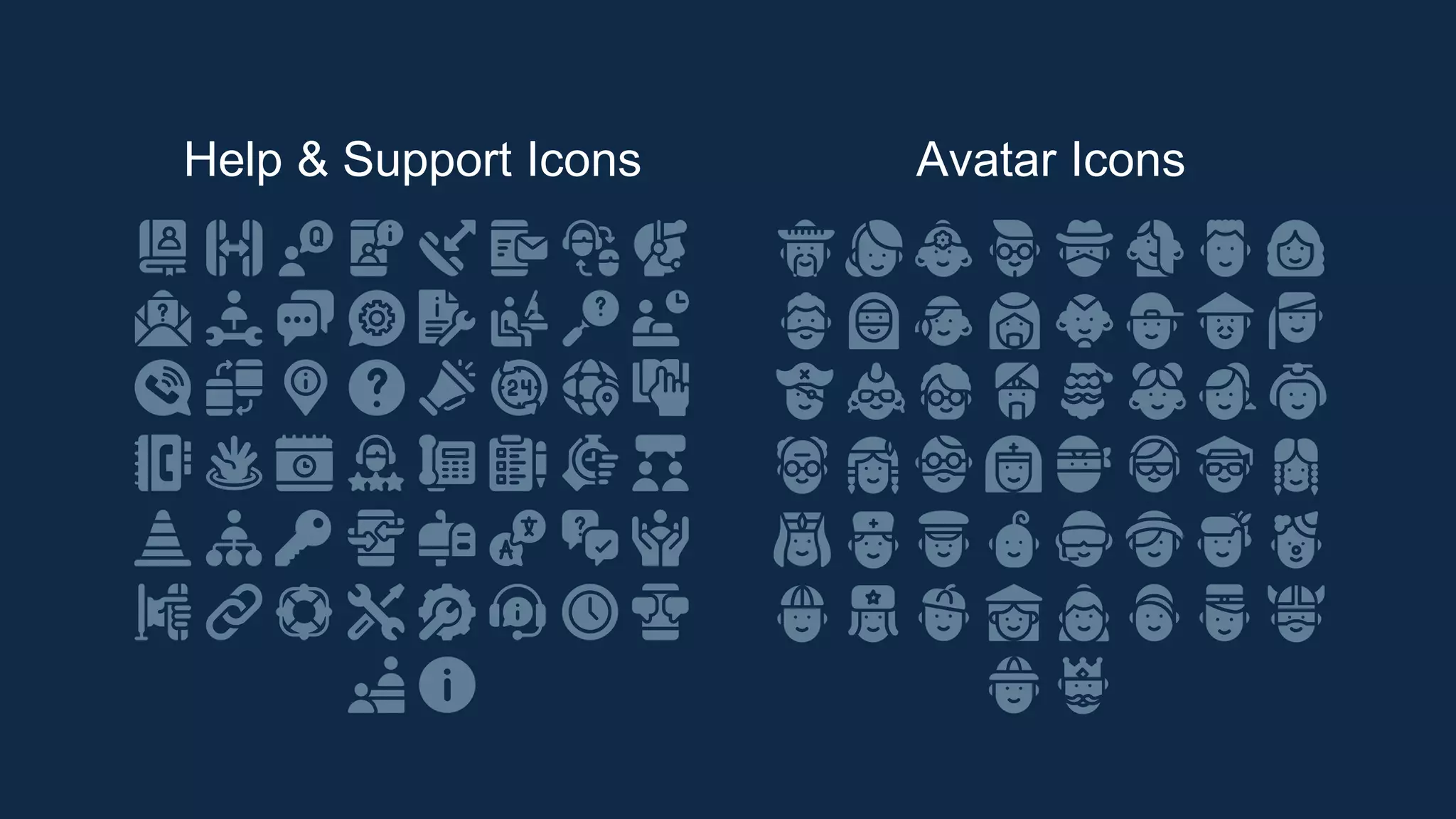 Help & Support Icons Avatar Icons
 