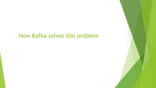 How Kafka solves this problem
 
