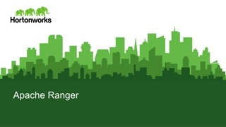 Page 12 © Hortonworks Inc. 2015
Apache Ranger
 