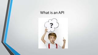 What is an API
 