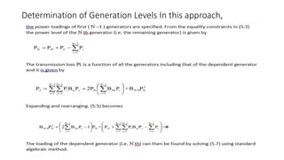 Determination of Generation Levels In this approach,
 