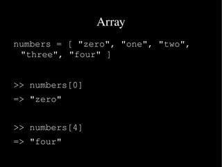 Arulalan  Ruby An Intro