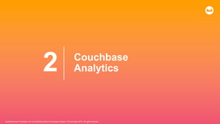 Confidential and Proprietary. Do not distribute without Couchbase consent. © Couchbase 2019. All rights reserved.
Couchbase
Analytics
2
 