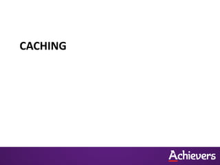 CACHING
 