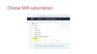 Choose SMS subscription:
 