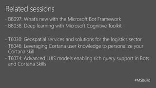 Build 2017 - B8058 - Location intelligence and personalized experiences with Bing Maps