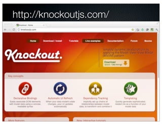 http://knockoutjs.com/
 