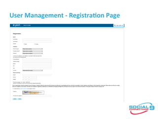 User	Management	-	Registra9on	Page	
 
