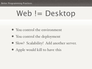 Better Perl Practices