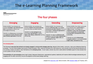 The e-Learning Planning Framework
 