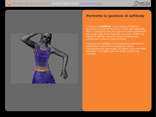 Blender presentation @ Linux Day 2007