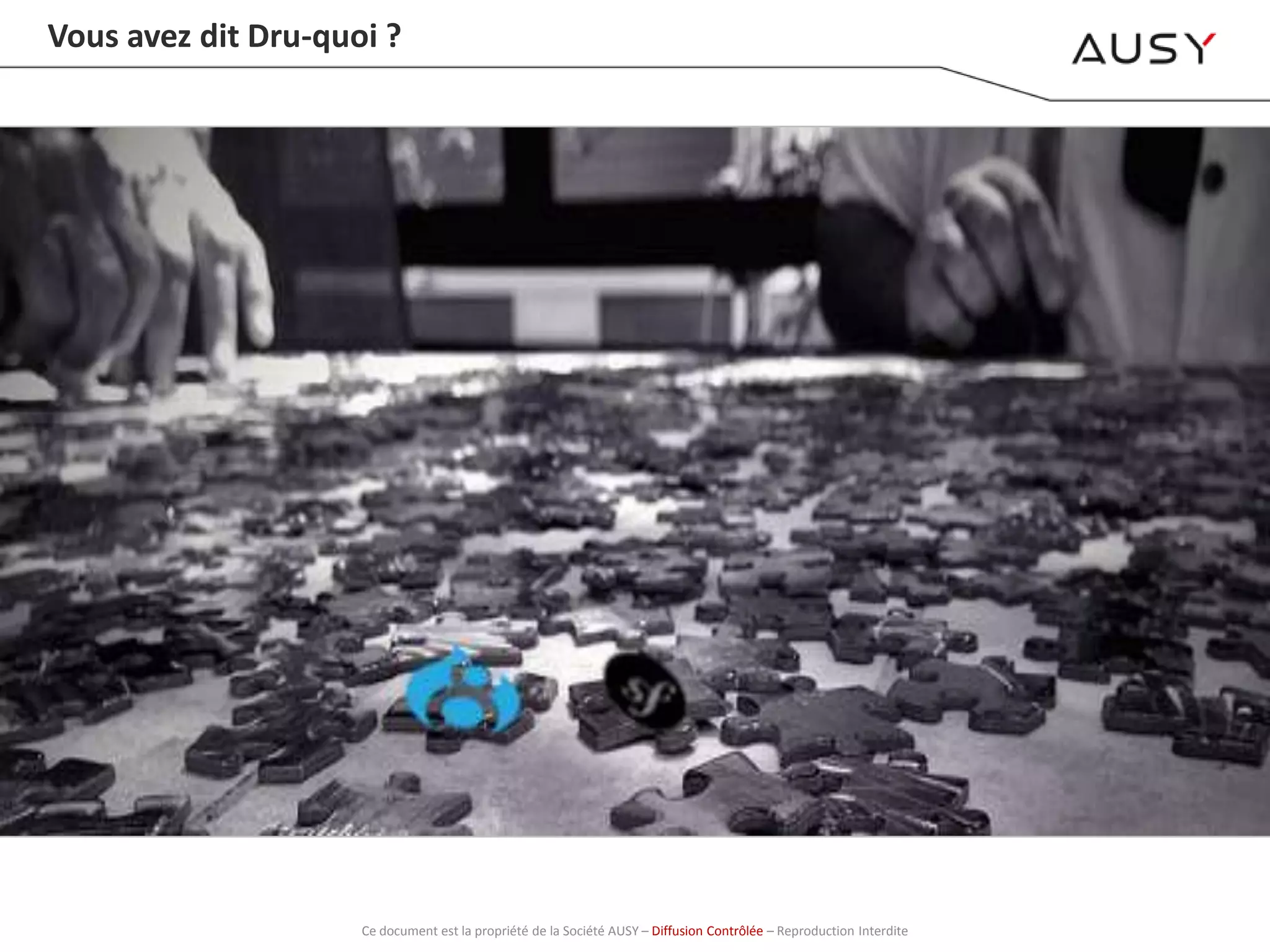 Vous avez dit Dru-quoi ?
Ce document est la propriété de la Société AUSY – Diffusion Contrôlée – Reproduction Interdite
 