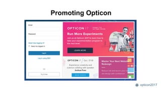 opticon2017
Promoting Opticon
 