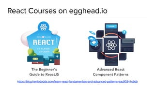 @spring_io
#springio17
React Courses on egghead.io
https://blog.kentcdodds.com/learn-react-fundamentals-and-advanced-patterns-eac90341c9db
 