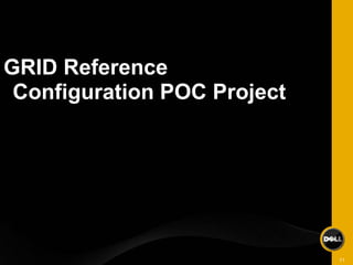 GRID Reference
 Configuration POC Project




                             11
 