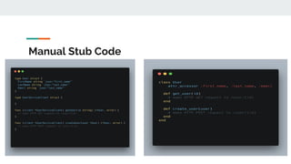 Manual Stub Code
 