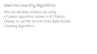 Building predictive models in Azure Machine Learning