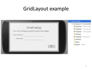 GridLayout example
8
 